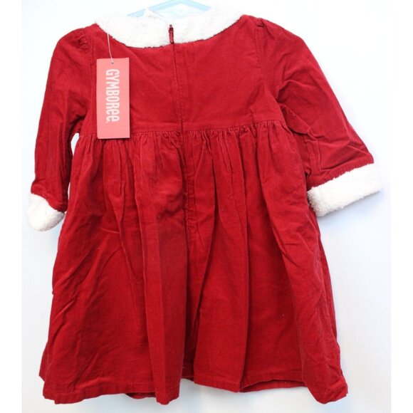 Gymboree Mountain Cabin Santa Dress sz 12-18 Months Baby Winter Holiday Corduroy - Picture 6 of 9